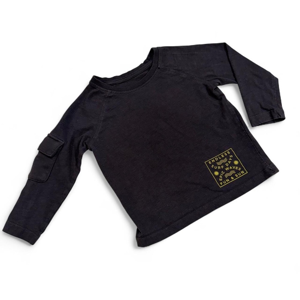 Graphic surf kids long sleeve
